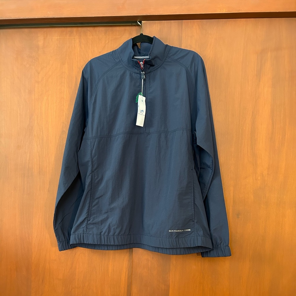 NWT Southern Tide Blue Nylon Pullover